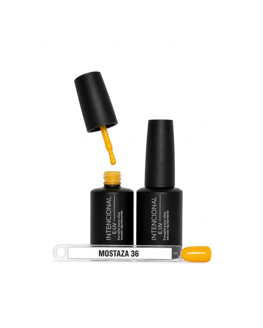 Esmalte semipermanente Gel UV Intencional, tono Mostaza 036