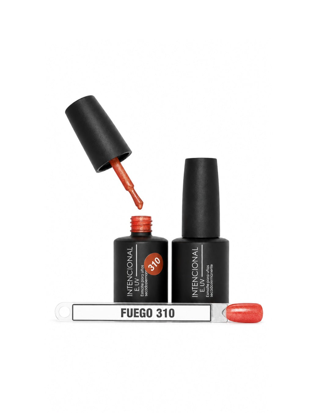 Esmalte semipermanente Gel UV Intencional, tono Fuego 310