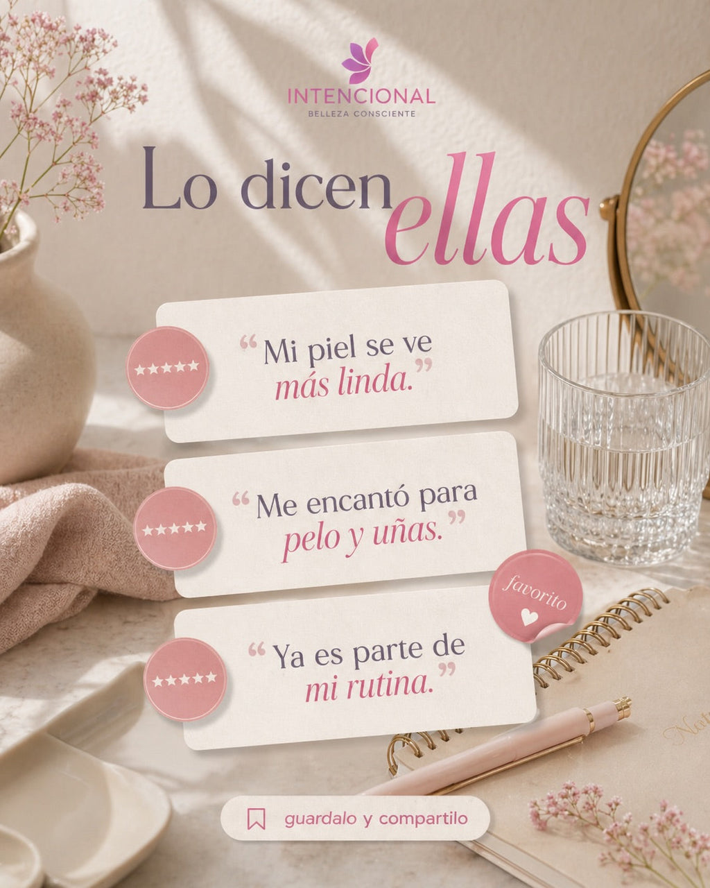 Opiniones de clientas sobre el colágeno Intencional