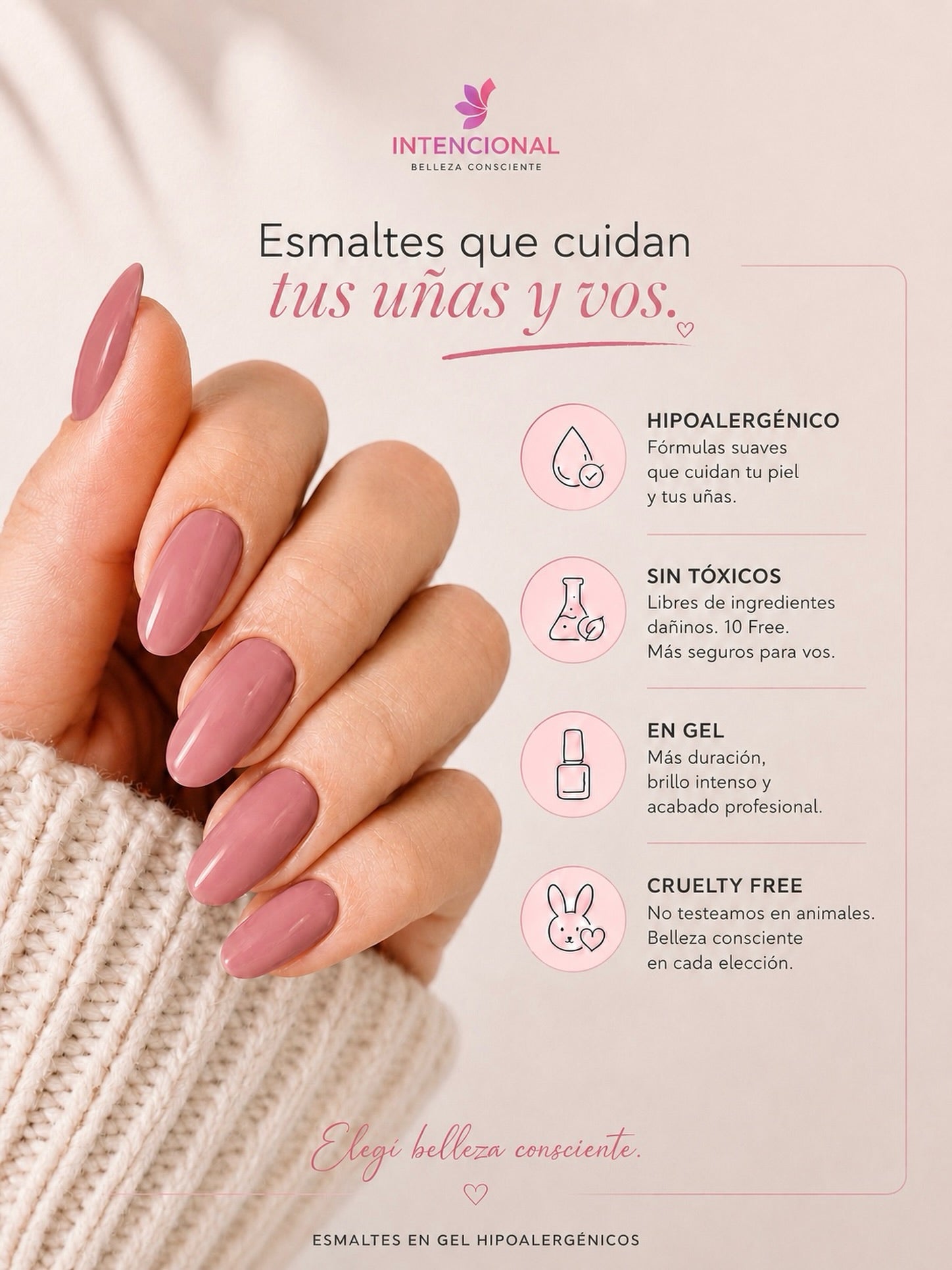 Esmaltes que cuidan tus uñas: hipoalergénico, sin tóxicos, en gel y cruelty free
