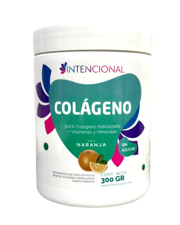 Colágeno hidrolizado Intencional sabor naranja 300 g