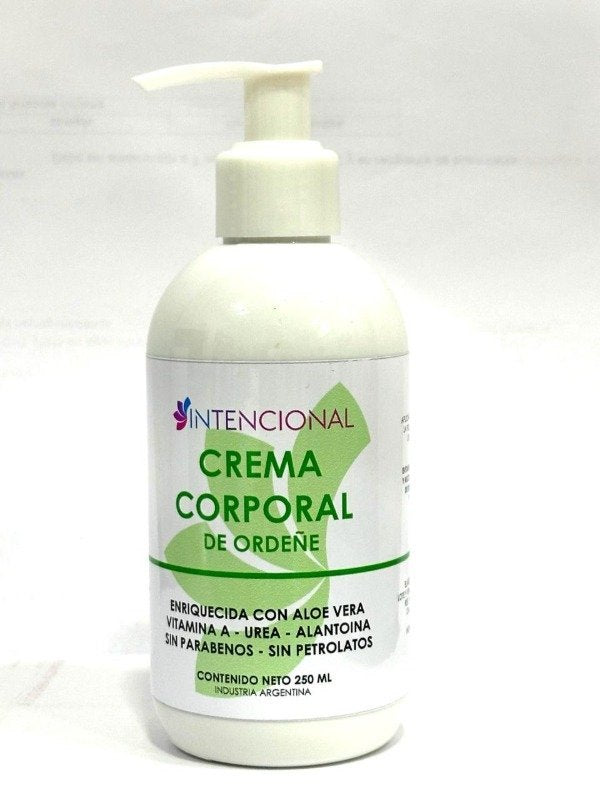 Crema corporal de ordeñe Intencional 250 ml con dosificador