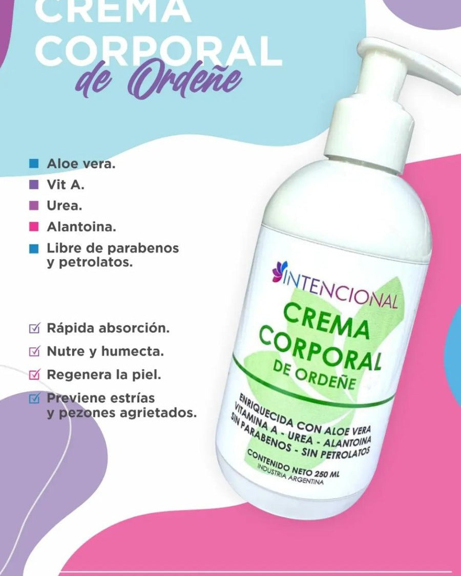 Beneficios de la crema de ordeñe: aloe vera, vitamina A, urea y alantoína