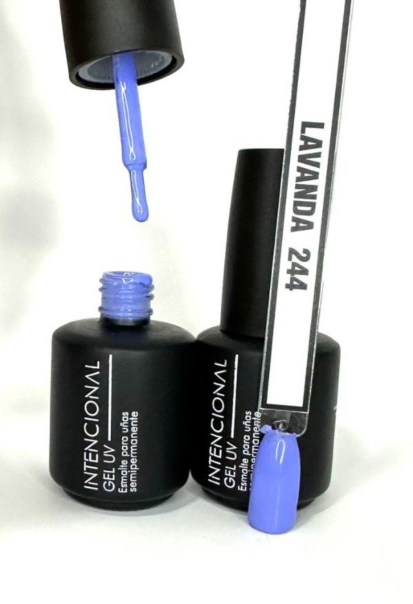 Esmalte semipermanente Gel UV Intencional, tono Lavanda 244